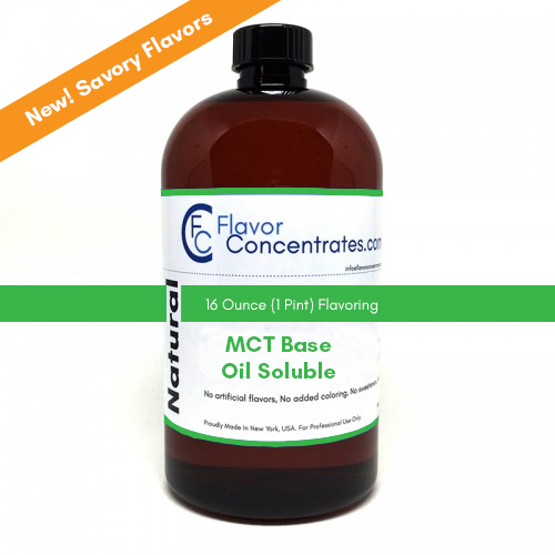 Natural MCT Savory Flavors 16 Ounces - MCT Based