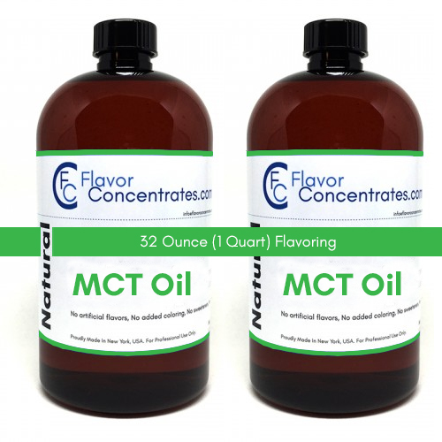 Natural MCT Flavor 32 Ounces - MCT Base Oil Soluble